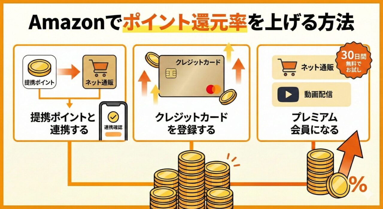 Amazonでポイント還元率を上げる方法