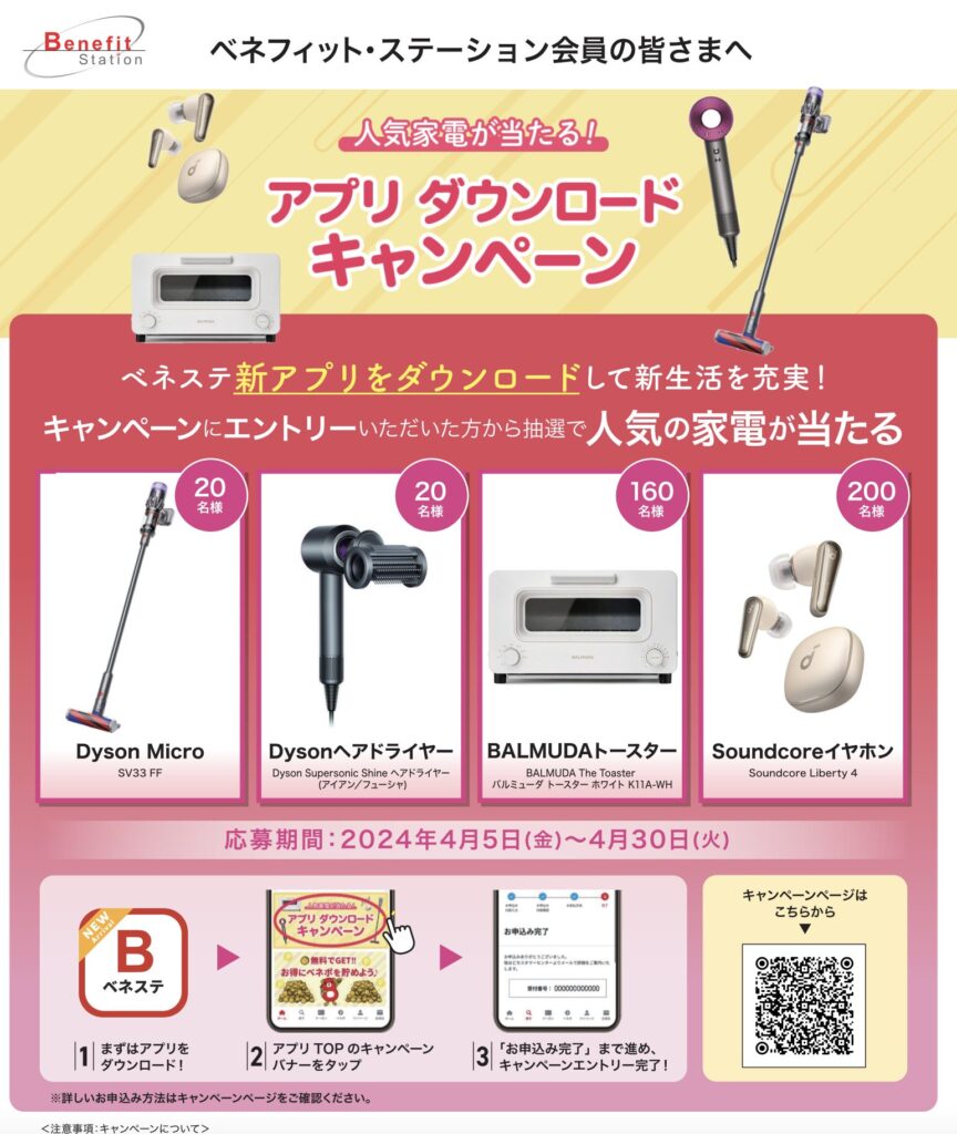 ベネフィットステーションのキャンペーン