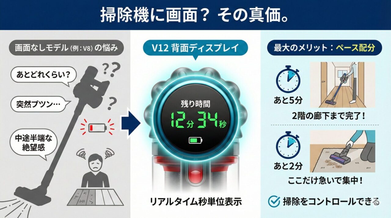 ダイソンの液晶ディスプレイ
