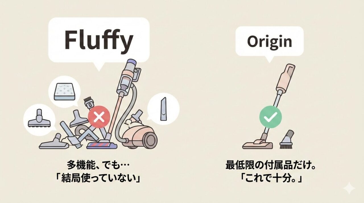 「付属品」は全部使うのか検討する