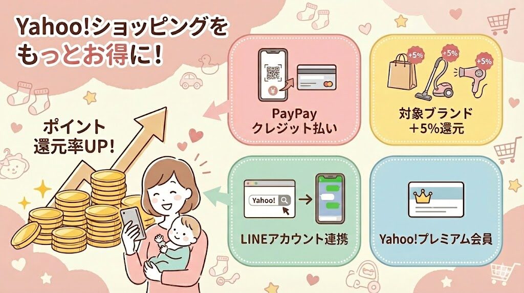 Yahoo!ショッピングでポイント還元率をアップする方法