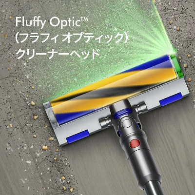 Fluffy Optic™クリーナーヘッド:静電気を抑えるカーボンファイバーブラシが使われている