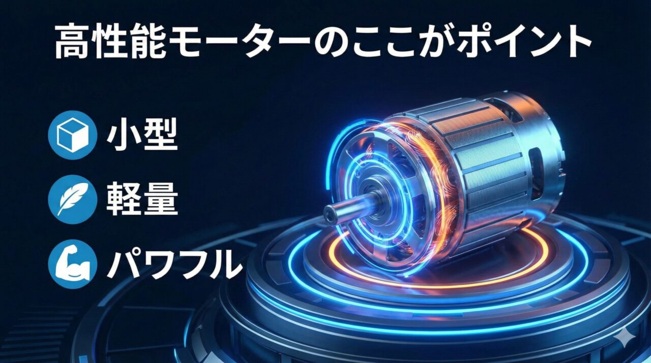 高性能モーターのここがポイント