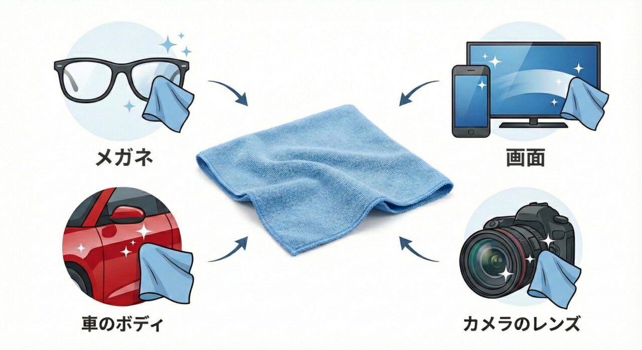 マイクロファイバー製クリーニングクロス