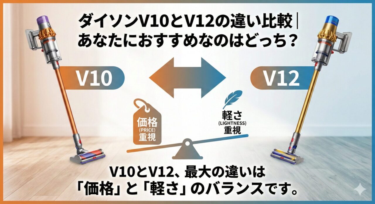 【操作性の違い】V10のトリガー式 vs V12のボタン式｜使いやすいのは？