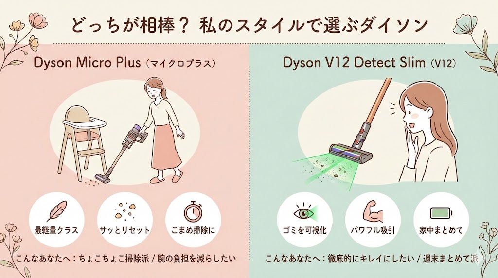 ダイソンMicro Plus（マイクロプラス）・V12がおすすめな人