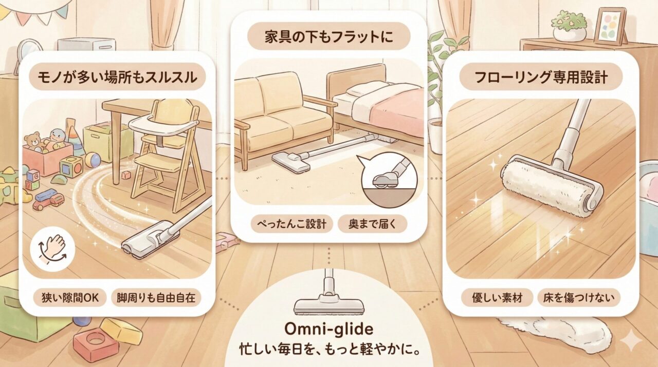 ダイソンのトリガー式じゃないOmni-glideはこんな人におすすめ