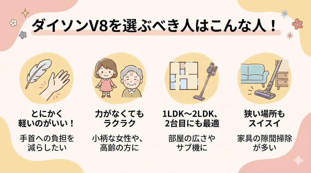ダイソンV8を買うべき人