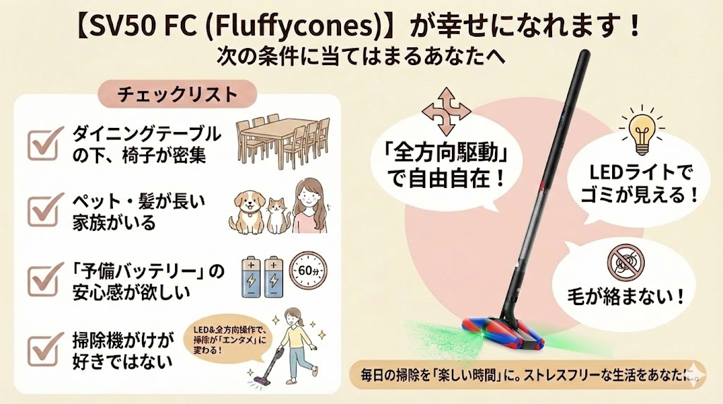 SV50 FC (Fluffycones)がおすすめな人