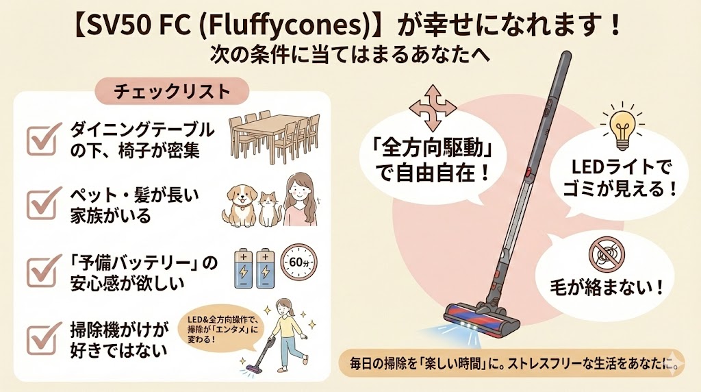 SV50 FC (Fluffycones)がおすすめな人