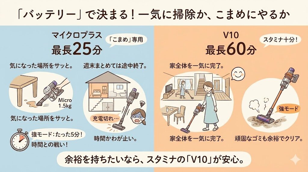 【バッテリー】一気に掃除するか、こまめにやるか