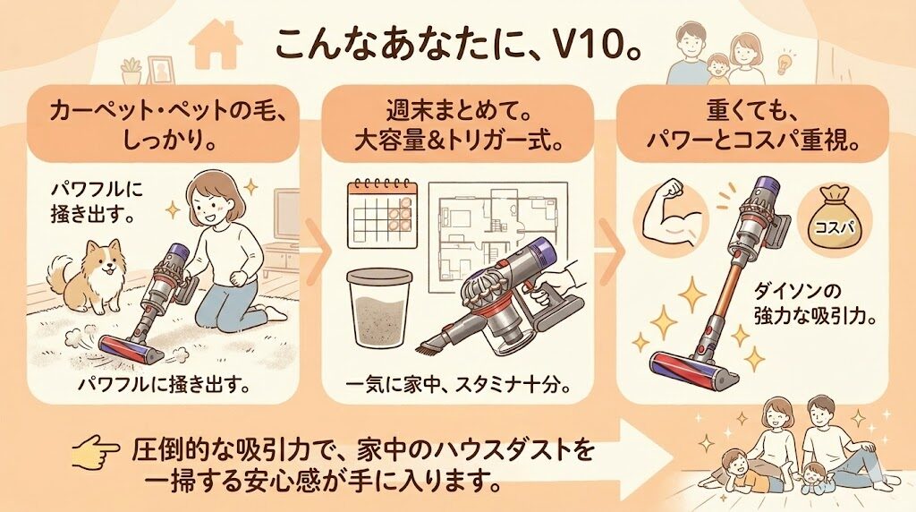 V10がおすすめな人