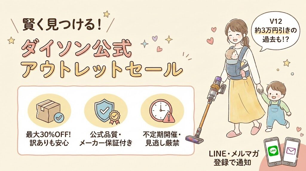 ダイソン公式ストアのアウトレットセールを狙う