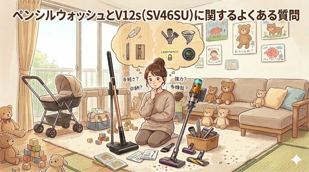 ペンシルウォッシュとV12s（SV46SU）に関するよくある質問