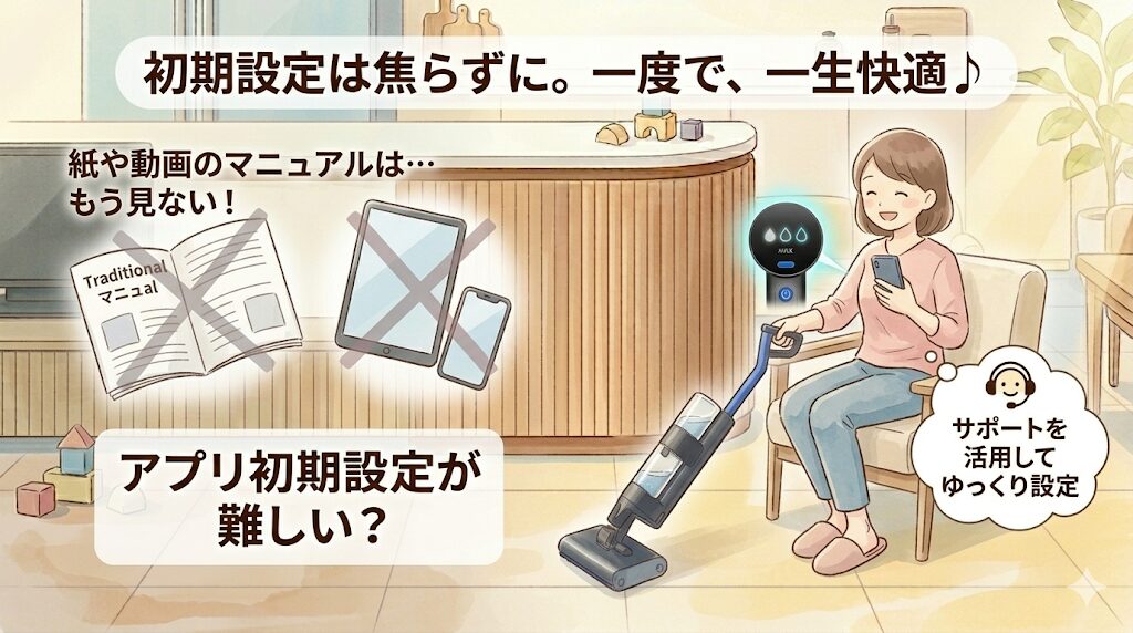 ダイソンウォッシュG1｜アプリ中心の説明書が分かりにくい