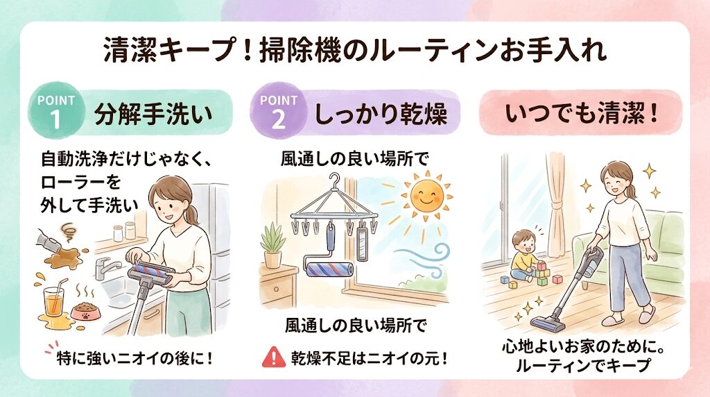 ダイソンウォッシュG1｜ニオイ予防に定期的な手洗いと乾燥は必須