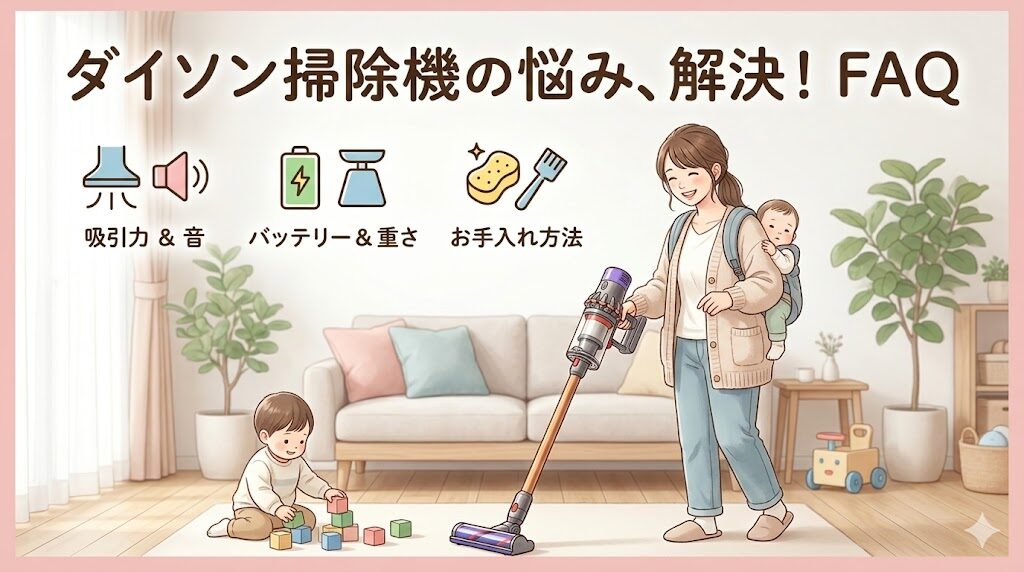 ダイソンの掃除機によくある質問