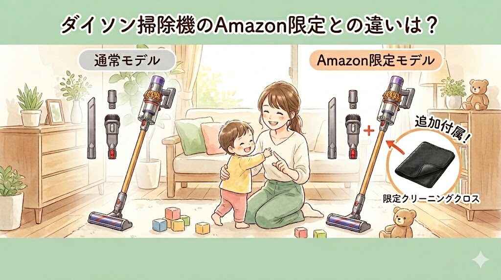 ダイソン掃除機のAmazon限定との違いは？