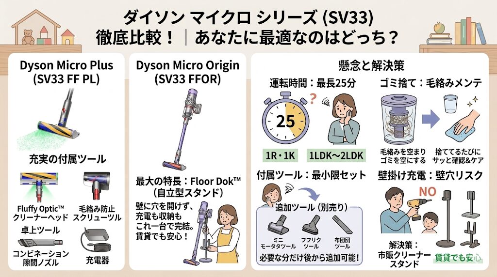 ダイソンマイクロオリジン（SV33FFOR）の悪い口コミの真相