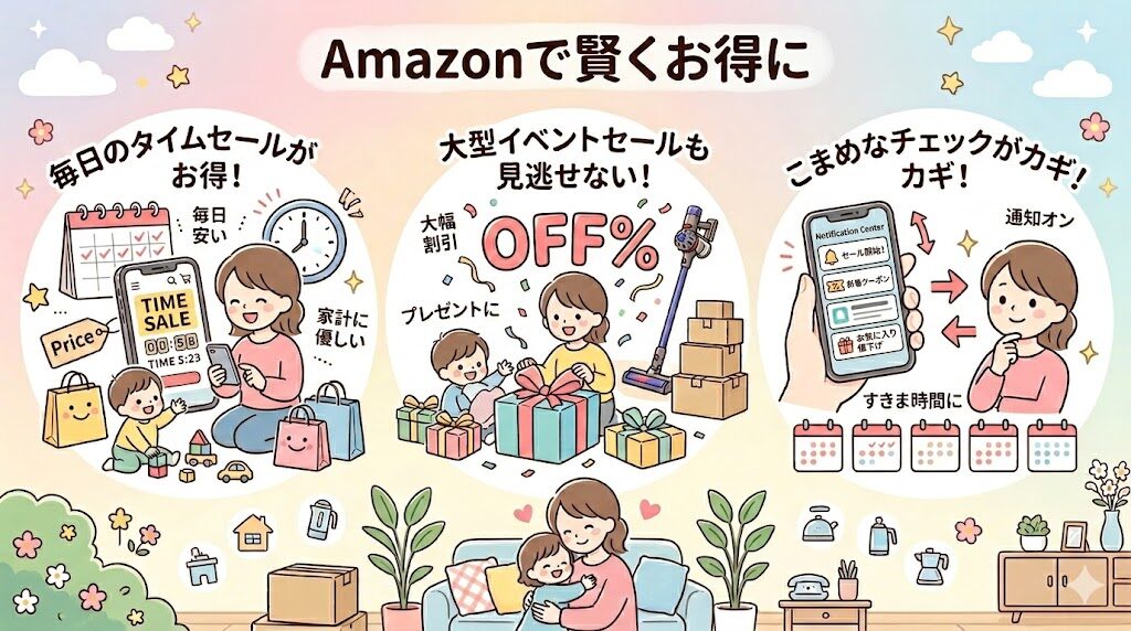 Amazonは毎日のタイムセールで安い
