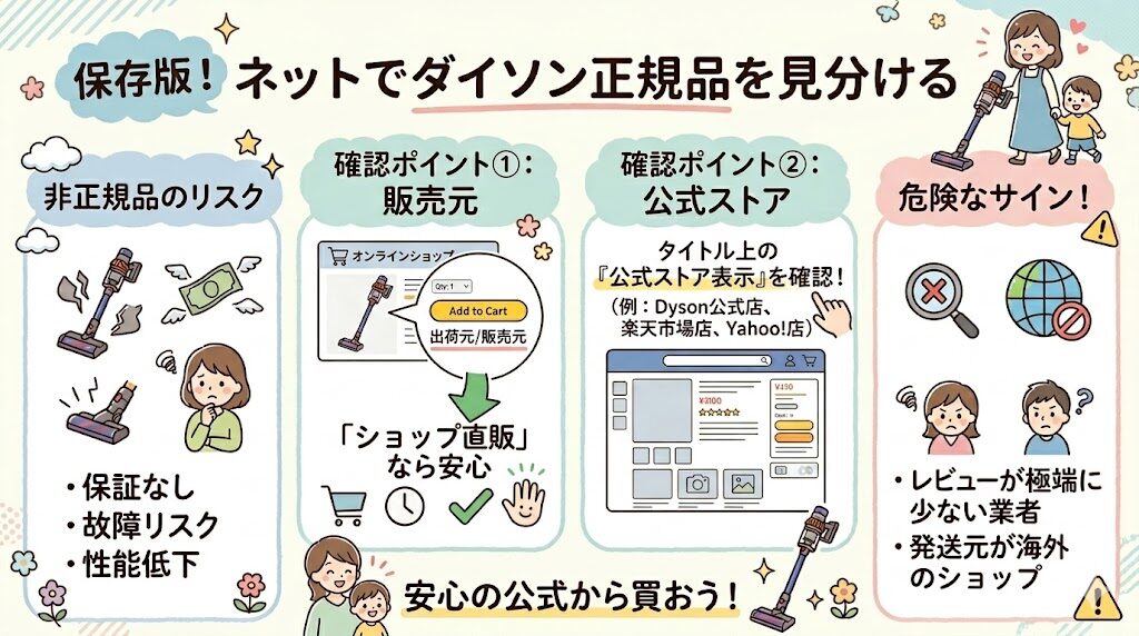 販売元（出品者）を必ず確認する