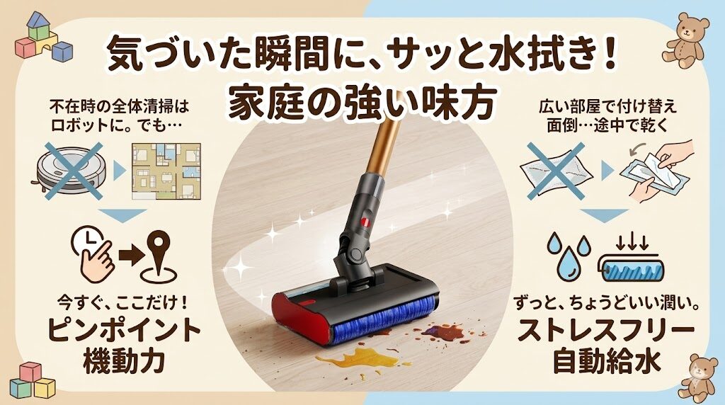 専用トレー付きでお手入れが簡単