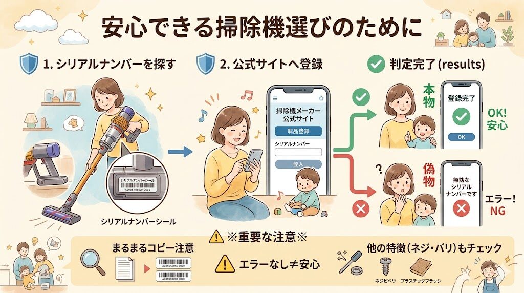 ダイソンの掃除機：公式サイトで製品登録できるか
