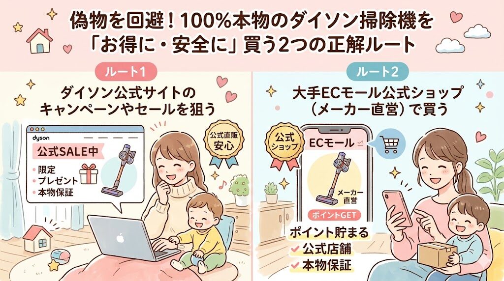 偽物を回避！100%本物のダイソン掃除機を「お得に・安全に」買う2つの正解ルート