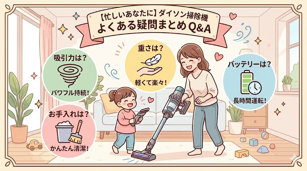 ダイソンの掃除機に関するよくある質問
