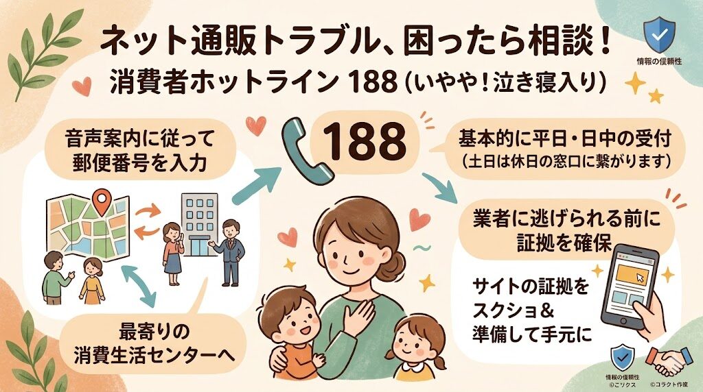 消費者ホットライン「188」へ連絡する
