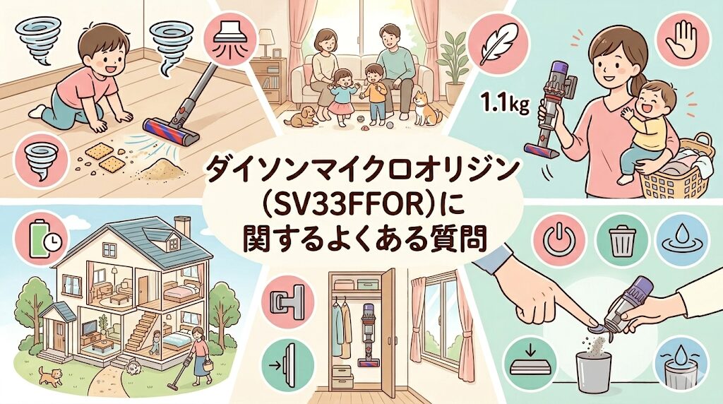 ダイソンマイクロオリジン（SV33FFOR）に関するよくある質問