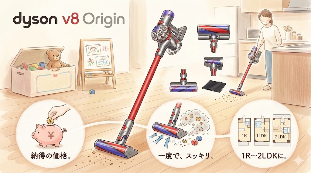 V8オリジン：ダイソンの掃除機をとにかく安く買いたい人
