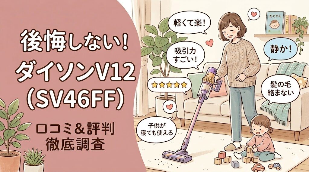 ダイソンV12（SV46FF）の口コミ・評判は？後悔しないための全知識