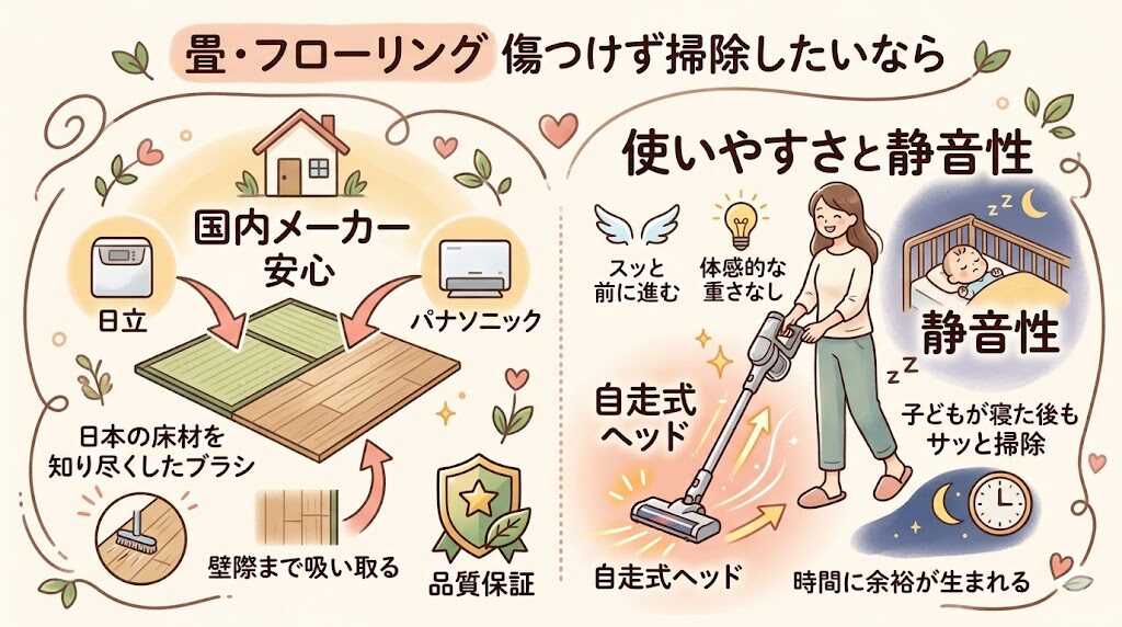 ダイソンを買わない方がいい？代わりになる賢い選択肢：日本の住宅なら国内メーカー