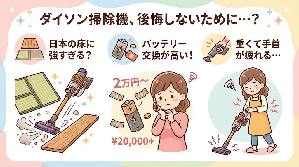 ダイソンは高いだけ？買わない方がいいと言われる理由