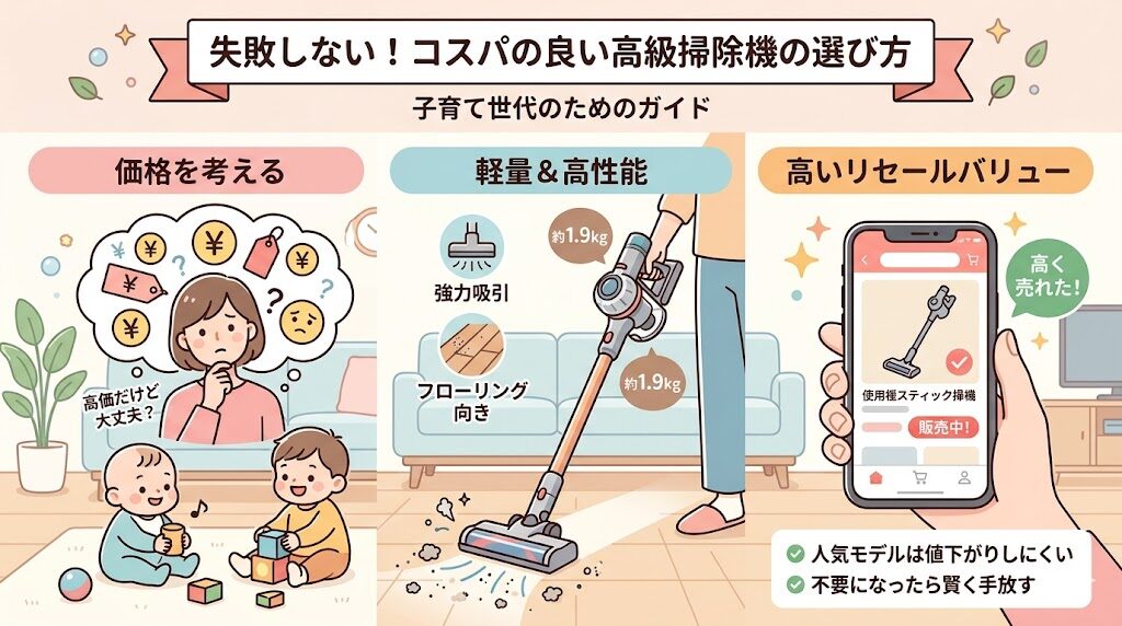 ダイソンは高いだけ？失敗しないコスパ機種の選びかた