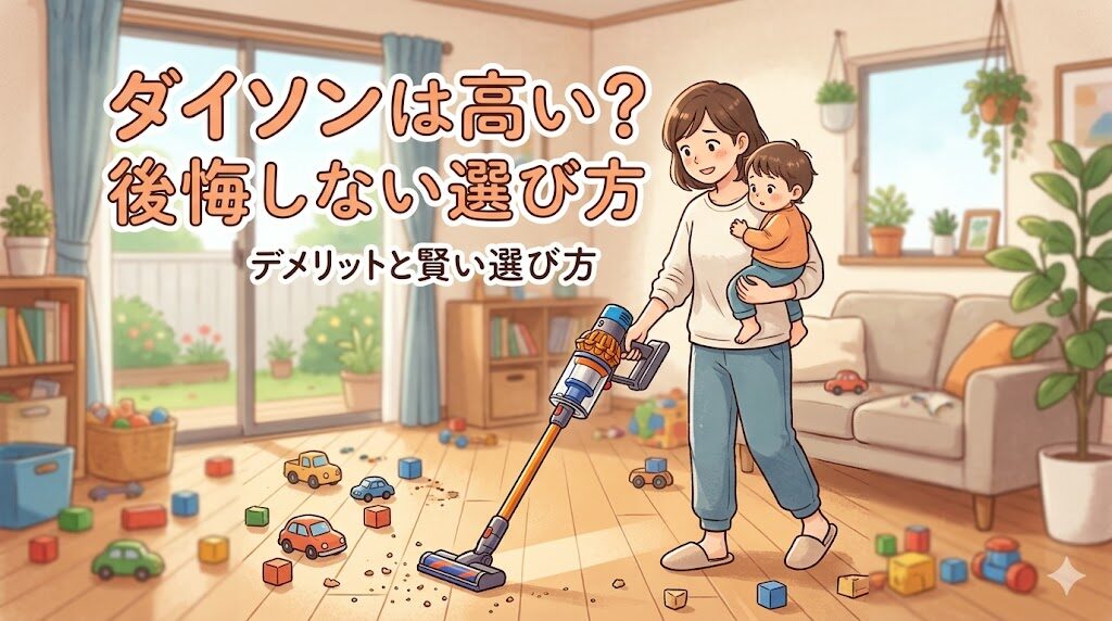 ダイソンは高いだけで買わない方がいい？デメリットと賢い選び方